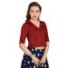 Picture of Sightly Silk Maroon Designer Blouse