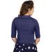 Picture of Elegant Silk Navy Blue Designer Blouse