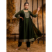 Picture of Pleasing Silk Dark Green Readymade Salwar Kameez