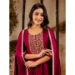 Picture of Splendid Silk Maroon Readymade Salwar Kameez