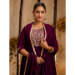 Picture of Ravishing Silk Purple Readymade Salwar Kameez