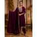 Picture of Ravishing Silk Purple Readymade Salwar Kameez