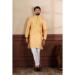 Picture of Wonderful Cotton Pale Golden Rod Kurtas