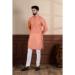 Picture of Marvelous Cotton Light Salmon Kurtas