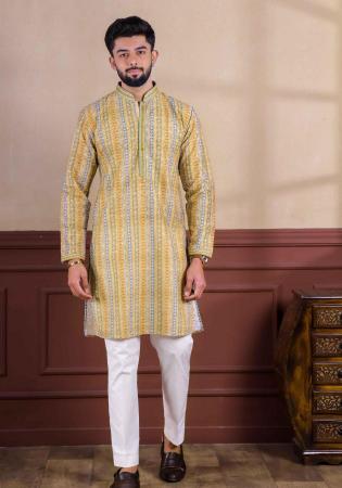 Picture of Taking Cotton Silver Kurtas