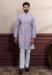 Picture of Fine Cotton Light Slate Grey Kurtas
