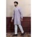 Picture of Fine Cotton Light Slate Grey Kurtas