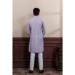 Picture of Fine Cotton Light Slate Grey Kurtas