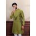 Picture of Delightful Cotton Dark Olive Green Kurtas