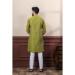 Picture of Delightful Cotton Dark Olive Green Kurtas