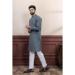 Picture of Good Looking Cotton Slate Grey Kurtas