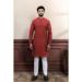 Picture of Classy Cotton Maroon Kurtas