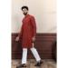 Picture of Classy Cotton Maroon Kurtas