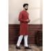 Picture of Classy Cotton Maroon Kurtas