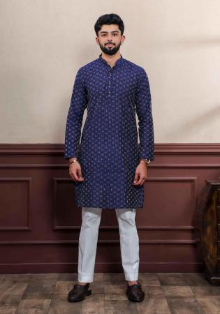Picture of Admirable Cotton Dark Slate Grey Kurtas