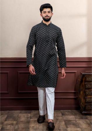 Picture of Pretty Cotton Black Kurtas