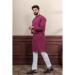Picture of Delightful Cotton Hot Pink Kurtas