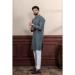 Picture of Grand Cotton Slate Grey Kurtas