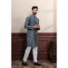Picture of Grand Cotton Slate Grey Kurtas