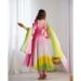 Picture of Appealing Georgette Silver Readymade Salwar Kameez