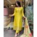 Picture of Classy Chiffon Golden Rod Readymade Salwar Kameez
