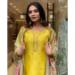 Picture of Classy Chiffon Golden Rod Readymade Salwar Kameez