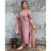 Picture of Ideal Chiffon Rosy Brown Readymade Salwar Kameez