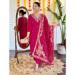Picture of Graceful Chiffon Dark Red Readymade Salwar Kameez
