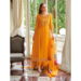 Picture of Well Formed Silk Dark Golden Rod Readymade Salwar Kameez