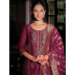 Picture of Statuesque Silk Magenta Readymade Salwar Kameez