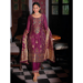 Picture of Statuesque Silk Magenta Readymade Salwar Kameez