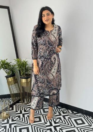 Picture of Sightly Chiffon Black Kurtis & Tunic