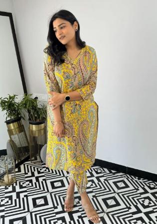 Picture of Lovely Chiffon Dark Khaki Kurtis & Tunic