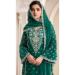 Picture of Delightful Chiffon Teal Straight Cut Salwar Kameez