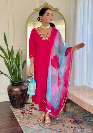 Picture of Comely Rayon Light Pink Readymade Salwar Kameez