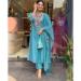 Picture of Rayon Medium Aqua Marine Readymade Salwar Kameez