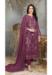 Picture of Georgette Dark Olive Green Straight Cut Salwar Kameez