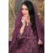 Picture of Georgette Dark Olive Green Straight Cut Salwar Kameez