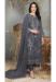 Picture of Georgette Slate Grey Straight Cut Salwar Kameez