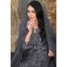 Picture of Georgette Slate Grey Straight Cut Salwar Kameez