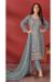 Picture of Georgette Light Slate Grey Straight Cut Salwar Kameez