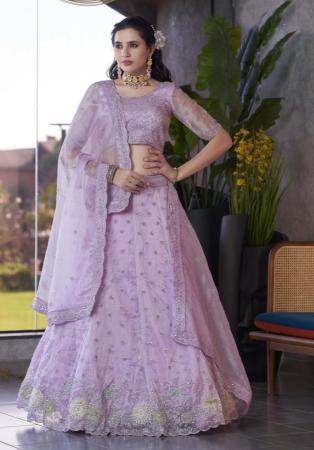 Picture of Sublime Silk Rosy Brown Lehenga Choli
