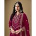 Picture of Charming Silk Deep Pink Straight Cut Salwar Kameez