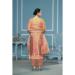 Picture of Organza Indian Red Straight Cut Salwar Kameez