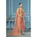 Picture of Organza Indian Red Straight Cut Salwar Kameez