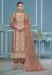 Picture of Organza Rosy Brown Straight Cut Salwar Kameez