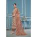 Picture of Organza Rosy Brown Straight Cut Salwar Kameez