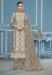 Picture of Pretty Organza Grey Straight Cut Salwar Kameez