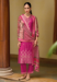 Picture of Silk Medium Violet Red Readymade Salwar Kameez
