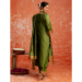 Picture of Good Looking Silk Olive Drab Readymade Salwar Kameez